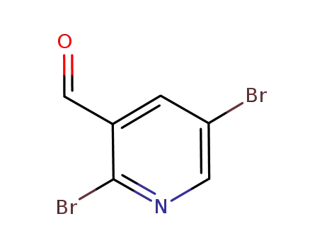 Molecular Structure of 852181-11-4 (2,5-Dibromonicotinaldehyde)