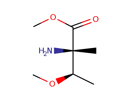 Molecular Structure of 84907-78-8 (D-Isovaline, 3-methoxy-, methyl ester, erythro- (9CI))
