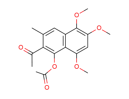 Ethanone, 1-[1-(acetyloxy)-5,6,8-trimethoxy-3-methyl-2-naphthalenyl]-