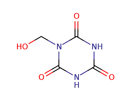 Molecular Structure of 90031-15-5 (1,3,5-Triazine-2,4,6(1H,3H,5H)-trione,1-(hydroxymethyl)-(9CI))