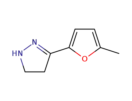 Molecular Structure of 90006-92-1 (2-Pyrazoline,  3-(5-methyl-2-furyl)-  (7CI))