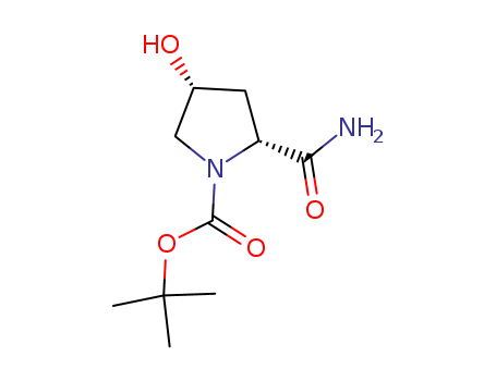 1-Pyrrolidinecarboxylic acid, 2-(aminocarbonyl)-4-hydroxy-,
1,1-dimethylethyl ester, (2R,4R)-