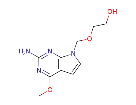 2-Amino-7-<(2-hydroxyethoxy)methyl>-4-methoxy-7H-pyrrolo<2,3-d>pyrimidin