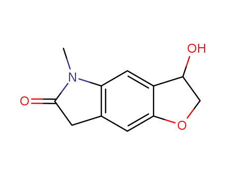 Molecular Structure of 851682-15-0 (6H-Furo[2,3-f]indol-6-one, 2,3,5,7-tetrahydro-3-hydroxy-5-methyl-)
