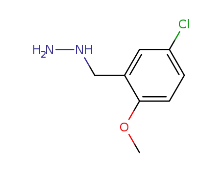 Molecular Structure of 90002-87-2 ((5-chloro-2-methoxybenzyl)hydrazine)