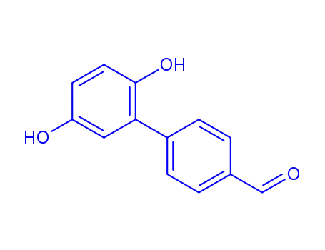 Molecular Structure of 84783-76-6 ([1,1-Biphenyl]-4-carboxaldehyde,2,5-dihydroxy-(9CI))