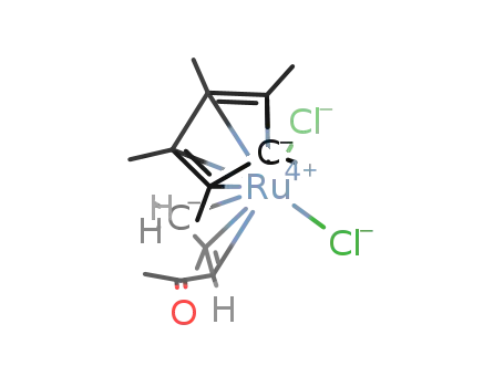 Molecular Structure of 404914-52-9 ([(η5-C5Me5)Ru(endo,anti-η3-CH2C(Me)CHC(Me)O)Cl2])