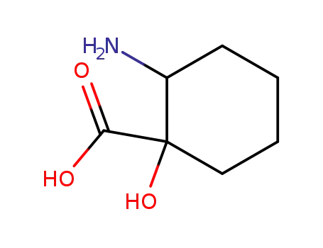 Molecular Structure of 90049-05-1 (Cyclohexanecarboxylic  acid,  2-amino-1-hydroxy-)