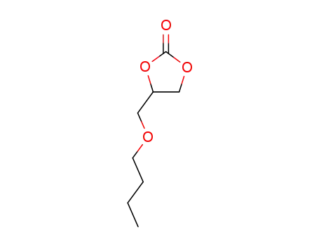 Molecular Structure of 113603-23-9 (4‐(butoxymethyl)‐1,3‐dioxolan‐2‐one)