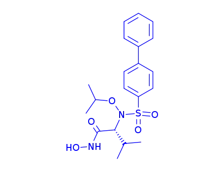 (2R)-N-hydroxy-3-methyl-2-[(4-phenylphenyl)sulfonyl-propan-2-yloxyamino]butanamide
