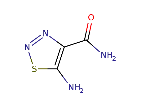 Molecular Structure of 85059-20-7 (1,2,3-Thiadiazole-4-carboxamide,5-amino-(9CI))