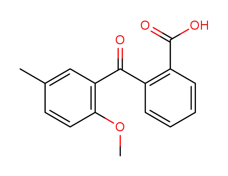 Molecular Structure of 85171-09-1 (2-(2-METHOXY-5-METHYLBENZOYL)BENZOIC ACID)