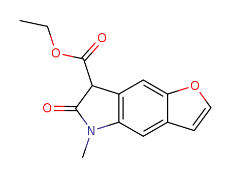 Molecular Structure of 851682-17-2 (5H-Furo[2,3-f]indole-7-carboxylic acid, 6,7-dihydro-5-methyl-6-oxo-,
ethyl ester)