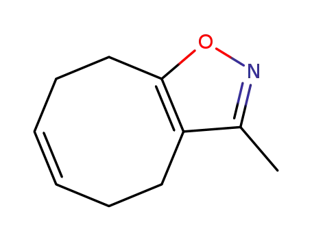 Molecular Structure of 89991-37-7 (Cyclooct[d]isoxazole, 4,5,8,9-tetrahydro-3-methyl- (9CI))