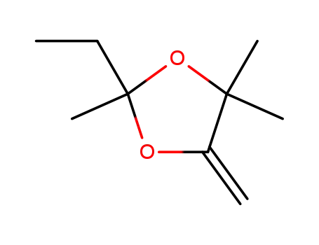 Molecular Structure of 89995-42-6 (1,3-Dioxolane,  2-ethyl-2,4,4-trimethyl-5-methylene-)