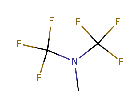 Molecular Structure of 85034-09-9 (methanamine, 1,1,1-trifluoro-N-methyl-N-(trifluoromethyl)-)