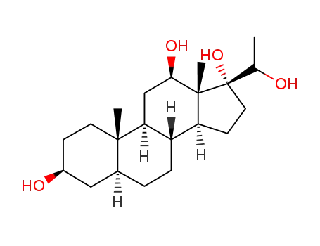 Molecular Structure of 897047-26-6 (5α-pregnane-3β,12β,17,20ξ-tetraol)