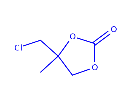 Molecular Structure of 90136-73-5 (1,3-Dioxolan-2-one,  4-(chloromethyl)-4-methyl-)