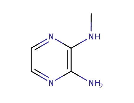 Molecular Structure of 84996-40-7 (2-AMINO-3-(METHYLAMINO)PYRAZINE)