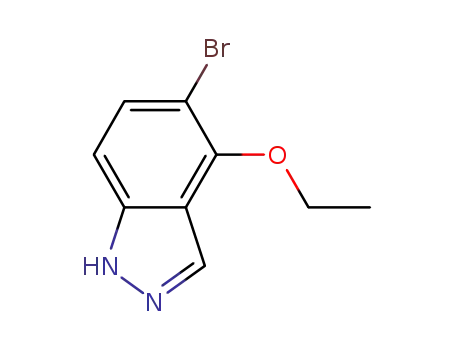 Molecular Structure of 850363-68-7 (1H-Indazole, 5-bromo-4-ethoxy-)