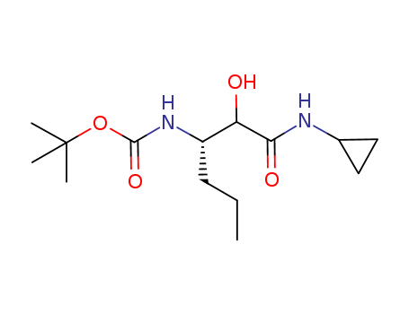 Carbamic acid,N-[(1S)-1-[2-(cyclopropylamino)-1-hydroxy-2-oxoethyl]butyl]-, 1,1-dimethylethylester