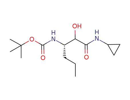 Molecular Structure of 856707-39-6 (hydroxy-2-oxoethyl]butyl]-,1,1-dimethylethyl ester)