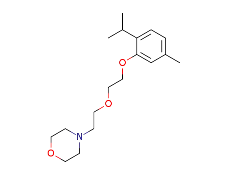 Molecular Structure of 900-05-0 (4-(2-{2-[5-methyl-2-(propan-2-yl)phenoxy]ethoxy}ethyl)morpholine)