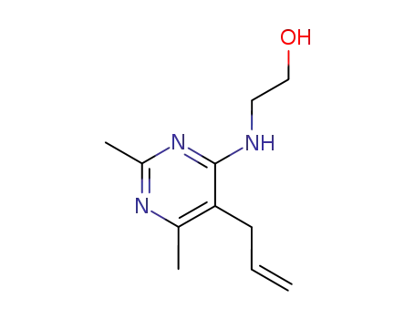 Molecular Structure of 85059-25-2 (2-[(5-allyl-2,6-dimethyl-4-pyrimidinyl)amino]ethanol)