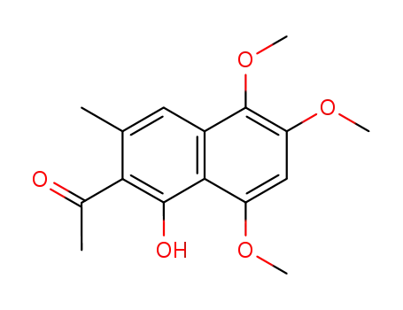 Ethanone, 1-(1-hydroxy-5,6,8-trimethoxy-3-methyl-2-naphthalenyl)-