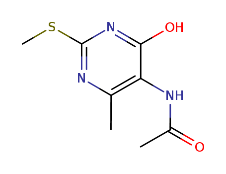 N-(4-methyl-2-methylsulfanyl-6-oxo-3H-pyrimidin-5-yl)acetamide cas  90091-06-8
