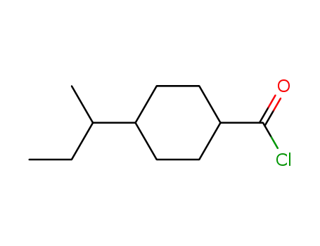 사이클로헥산카보닐 클로라이드, 4-(1-메틸프로필)-, cis-(9CI)