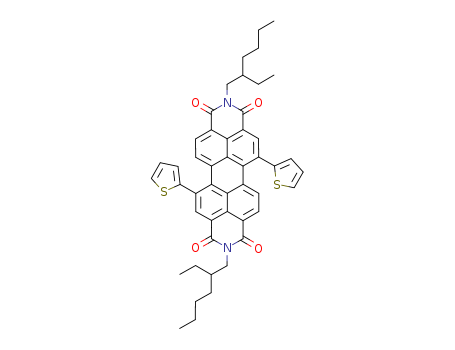 N,N'-di(2-ethylhexyl)-1,7-di(thiophen-2-yl)perylene-3,4,9,10-tetracarboxylic acid bisimide(851786-19-1)