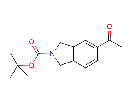 Molecular Structure of 850877-60-0 (2-BOC-5-ACETYL-ISOINDOLINE)