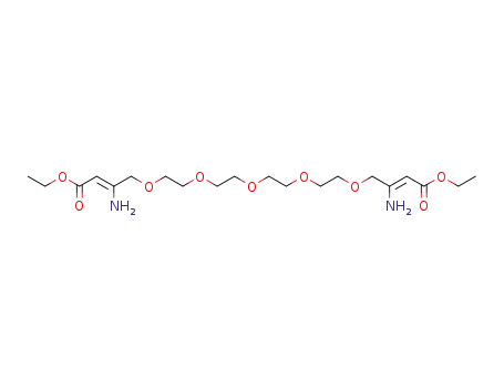 (Z)-3-Amino-4-[2-(2-{2-[2-((Z)-2-amino-3-ethoxycarbonyl-allyloxy)-ethoxy]-ethoxy}-ethoxy)-ethoxy]-but-2-enoic acid ethyl ester