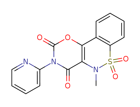2H,5H-1,3-Oxazino[5,6-c][1,2]benzothiazine-2,4(3H)-dione,5-methyl-3-(2-pyridinyl)-, 6,6-dioxide