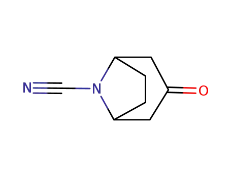 Molecular Structure of 90006-89-6 (8-Nortropanecarbonitrile,3-oxo-(7CI))