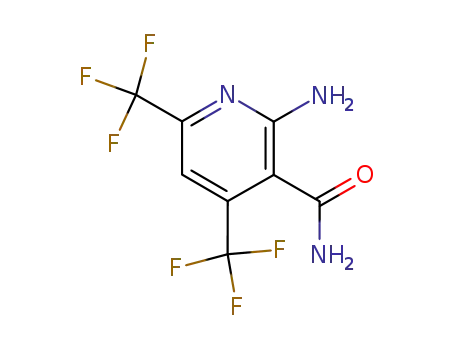 Molecular Structure of 89990-38-5 (2-Amino-4,6-bis(trifluoromethyl)nicotinamide)