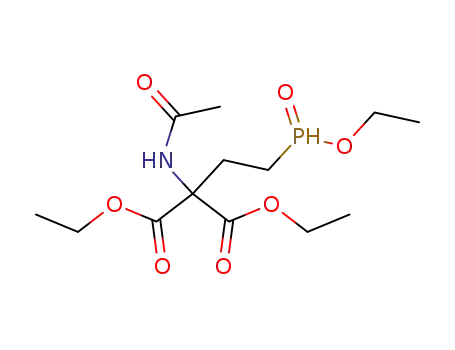 Propanedioic acid, (acetylamino)[2-(ethoxyphosphinyl)ethyl]-, diethyl
ester