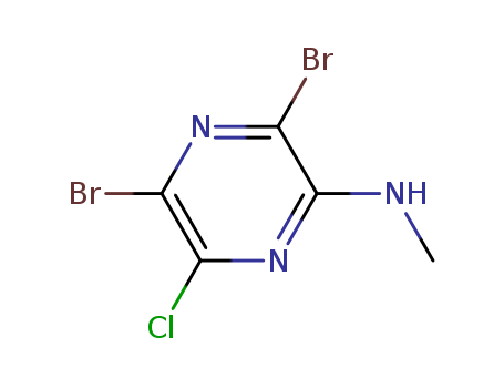 3,5-Dibromo-6-chloro-N-methylpyrazin-2-amine