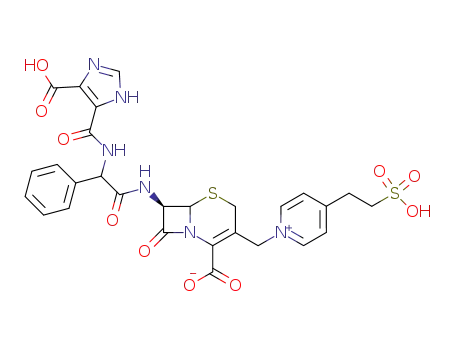 (6R,7R)-7-[[(2R)-2-[(5-carboxy-1H-imidazole-4-carbonyl)amino]-2-phenylacetyl]amino]-8-oxo-3-[[4-(2-sulfoethyl)pyridin-1-ium-1-yl]methyl]-5-thia-1-azabicyclo[4.2.0]oct-2-ene-2-carboxylate