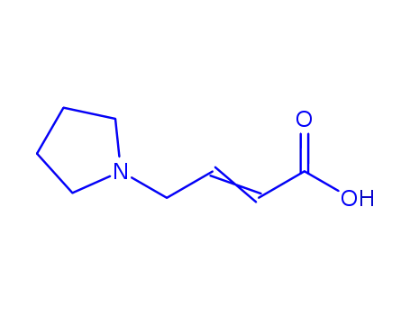 Molecular Structure of 848185-03-5 ((E)-4-(Pyrrolidin-1-yl)but-2-enoic acid)