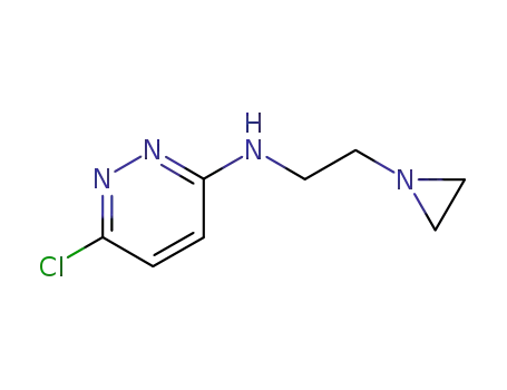 Molecular Structure of 90003-04-6 (N-[2-(aziridin-1-yl)ethyl]-6-chloropyridazin-3-amine)