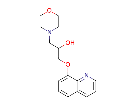 Molecular Structure of 85239-18-5 (4-Morpholineethanol, alpha-((8-quinolinyloxy)methyl)-)