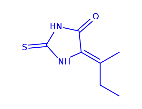 Molecular Structure of 858204-55-4 (4-Imidazolidinone,  5-(1-methylpropylidene)-2-thioxo-)