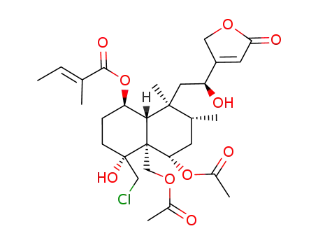Molecular Structure of 85447-27-4 (ajugamarin chlorohydrin)