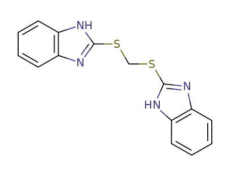 Molecular Structure of 85770-95-2 (BIS(1H-BENZO[D]IMIDAZOL-2-YLTHIO)METHANE)