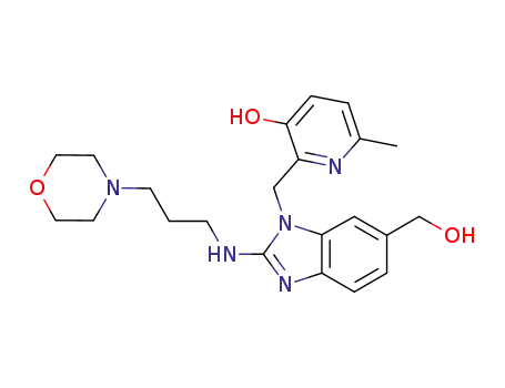 2-((6-(hydroxyMethyl)-2-((3-Morpholinopropyl)aMino)-1H-benzo[d]iMidazol-1-yl)Methyl)-6-Methylpyridin-3-ol