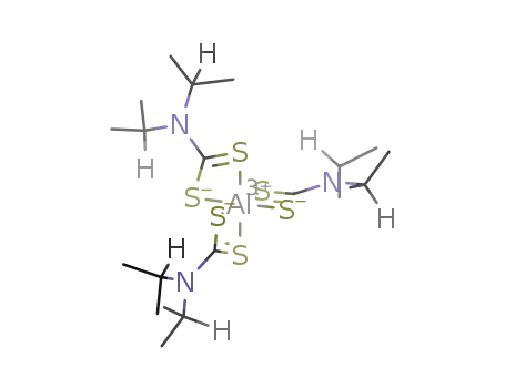 Molecular Structure of 85883-32-5 (ALUMINUM DIISOPROPYLDITHIOCARBAMATE)