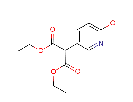 Molecular Structure of 902130-84-1 (Diethyl 2-(6-Methoxy-3-pyridyl)Malonate)