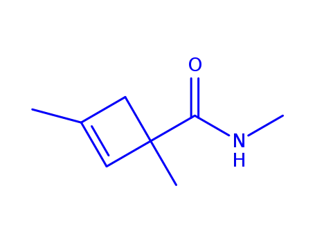 Molecular Structure of 85673-29-6 (2-Cyclobutene-1-carboxamide,N,1,3-trimethyl-(9CI))